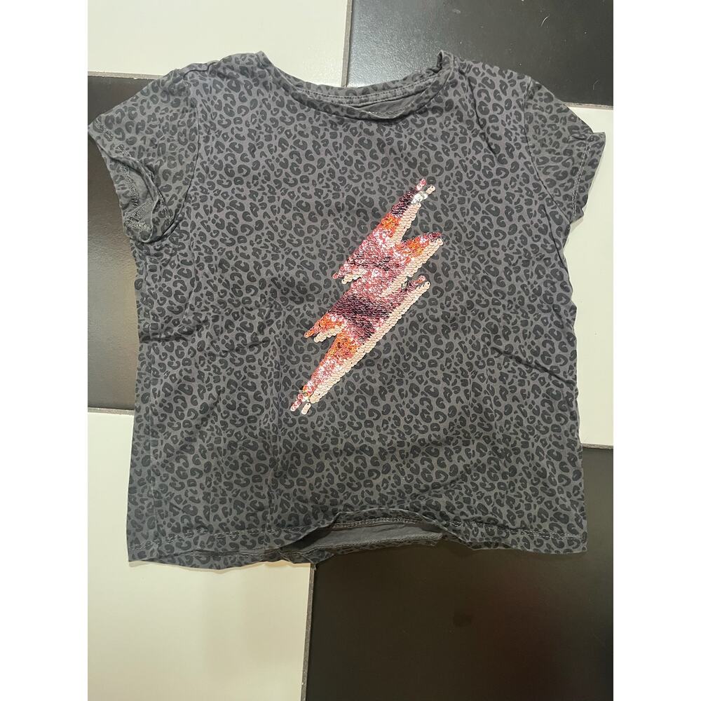 Lot of 2 - Kids' size 10. Rockets of Awesome flip sequin tee + Crewcuts sweater